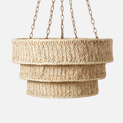 Serafina Raffia Chandelier - Our Boat House