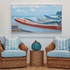 Seven Boats Giclee - Our Boat House