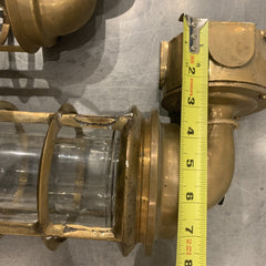 Ship Passageway Lights - 90 Degrees in Brass Finish - Our Boat House