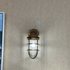 Ship Passageway Lights - 90 Degrees in Brass Finish - Our Boat House