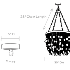 Shira Capiz Shell Chandelier - Our Boat House