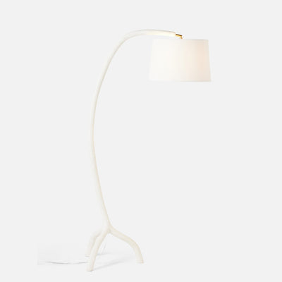 Shona Arc White Floor Lamp - Our Boat House