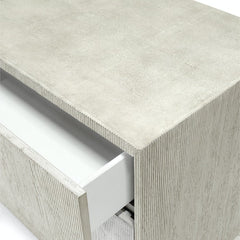Shoreline Three - Drawer Whitewash Nightstand - Our Boat House