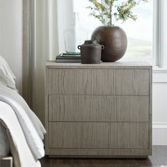Shoreline Three - Drawer Whitewash Nightstand - Our Boat House
