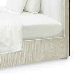 Shoreline Upholstered Whitewash Bed - Two Sizes - Our Boat House