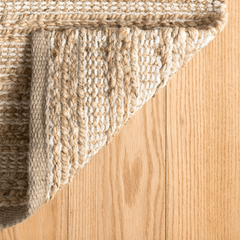 Simba Ivory Handwoven Jute Rug - Our Boat House