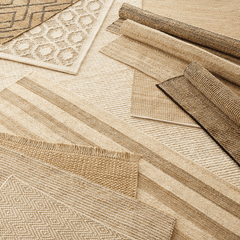 Simba Ivory Handwoven Jute Rug - Our Boat House