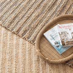 Simba Ivory Handwoven Jute Rug - Our Boat House