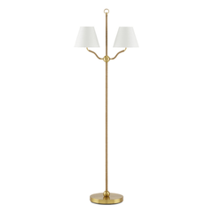 Sirocco Brass Floor Lamp - Our Boat House