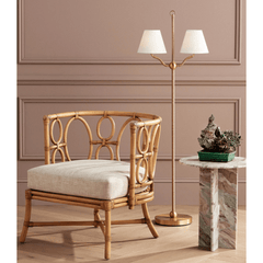 Sirocco Brass Floor Lamp - Our Boat House