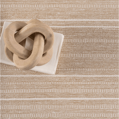 Skipper Stripe Handwoven Indoor/Outdoor Rug - Khaki - Our Boat House