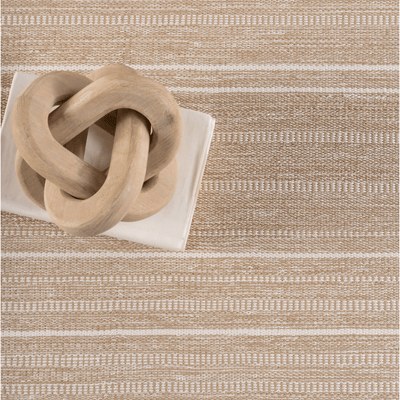 Skipper Stripe Handwoven Indoor/Outdoor Rug - Khaki - Our Boat House