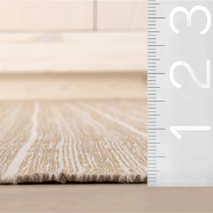 Skipper Stripe Handwoven Indoor/Outdoor Rug - Khaki - Our Boat House
