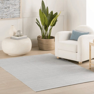 Skipper Stripe Handwoven Indoor/Outdoor Rug - Swedish Blue - Our Boat House