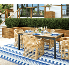 Skyler Stripe Handwoven Indoor/Outdoor Rug - Our Boat House
