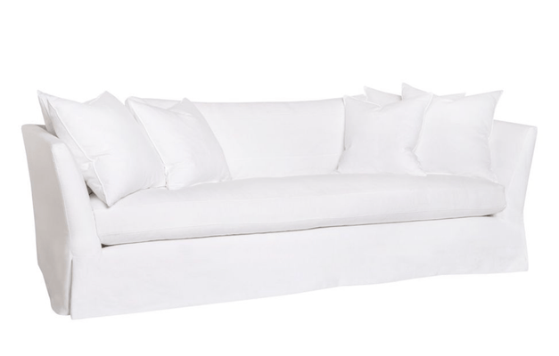 St. Bart's 84in Slipcovered Conventional Queen Sleeper Sofa - Our Boat House