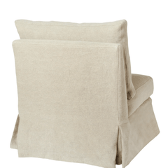 St. Bart's Armless Slipcovered Swivel Chair - Our Boat House