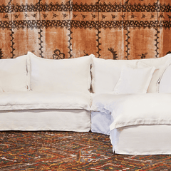 St. Lucia 3pc Slipcovered Sectional w/LAF Sofa - Our Boat House