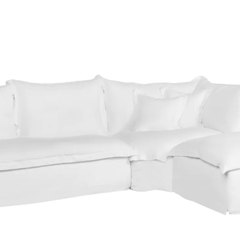 St. Lucia 3pc Slipcovered Sectional w/LAF Sofa - Our Boat House