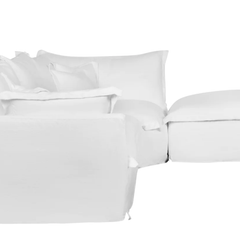 St. Lucia 3pc Slipcovered Sectional w/RAF Sofa - Our Boat House