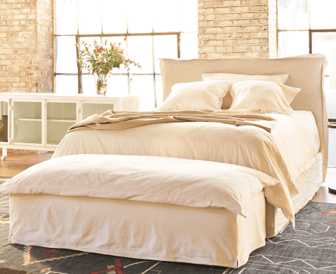 St. Lucia Slipcovered Bed - King - Our Boat House