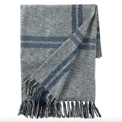 Stevie Indigo Throw - Our Boat House
