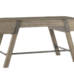 STOCK - Hamlin Gray Driftwood Desk - 