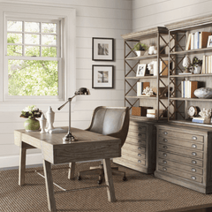 STOCK - Hamlin Gray Driftwood Desk - 