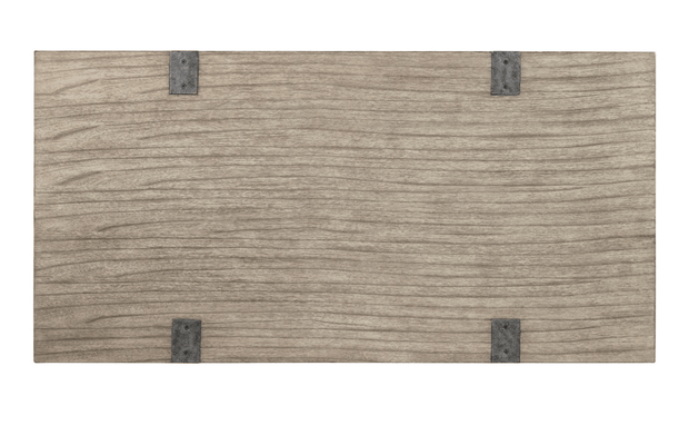 STOCK - Hamlin Gray Driftwood Desk - 