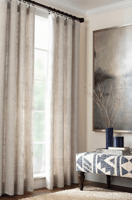 Stone Washed Linen Panel - Natural - Our Boat House