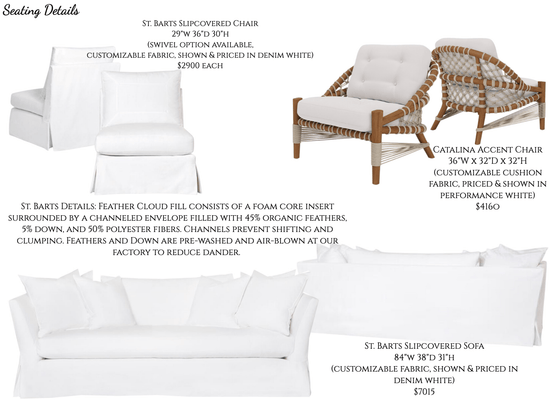 Summer Escape - Living Area Furniture Package - Our Boat House