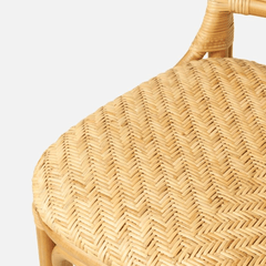 Tatum Woven Rattan Bar Stool - Our Boat House