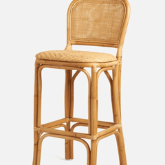 Tatum Woven Rattan Bar Stool - Our Boat House