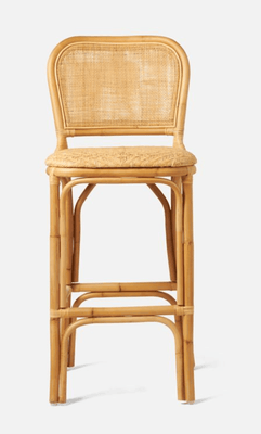 Tatum Woven Rattan Counter Stool - Our Boat House