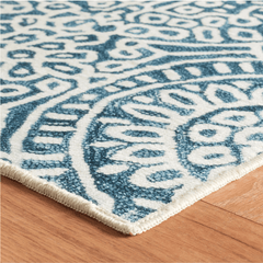 Temple Ink Machine Washable Rug - Our Boat House