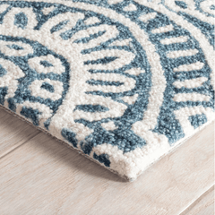 Temple Wool Rug - Ink Blue - Our Boat House