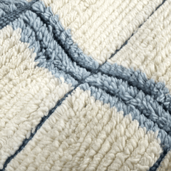 Tory Pewter Blue Hand Knotted Wool Rug - Our Boat House