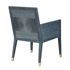 Treasure Cay Navy Dining Armchair - Our Boat House