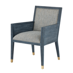 Treasure Cay Navy Dining Armchair - Our Boat House