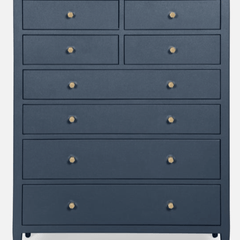 Trinidad Belgian Linen Tall Chest - Three Colors - Our Boat House