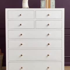 Trinidad Belgian Linen Tall Chest - Three Colors - Our Boat House