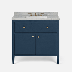 Trinidad Belgian Linen True Navy 36
