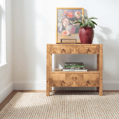 Twiggy Natural Woven Jute & Wool Rug - Our Boat House