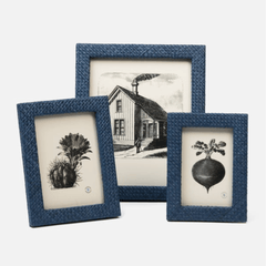 Uvita Navy Picture Frame - Three Sizes - Our Boat House