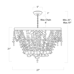 Vanessa Basin Chandelier - Our Boat House