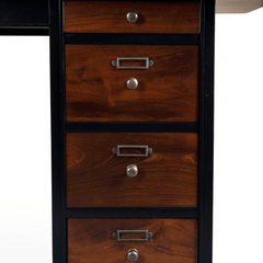 Vintage Cherry Captain's Desk - Our Boat House