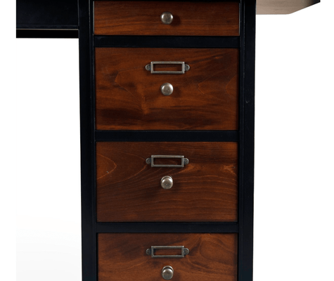 Vintage Cherry Captain's Desk - Our Boat House