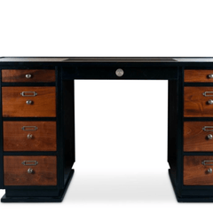 Vintage Cherry Captain's Desk - Our Boat House