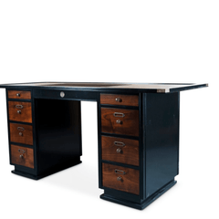 Vintage Cherry Captain's Desk - Our Boat House