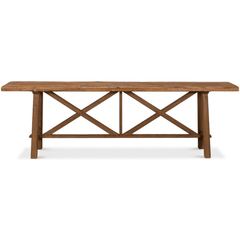 Vintage Double X Base Console Table - Our Boat House